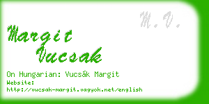 margit vucsak business card